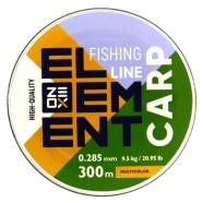 Лісочка на вудлище, ZEOX Element Carp Multicolor, 300м, перетин 0,285мм